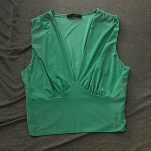 2Saints Green crop top size XL